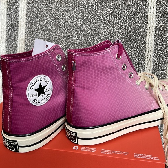 Converse Chuck Taylor 70 All Star Hi Rose Maroon/Naples MENS - Picture 15 of 16